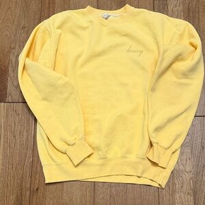 Brandy Melville Honey Yellow Sweatshirt
